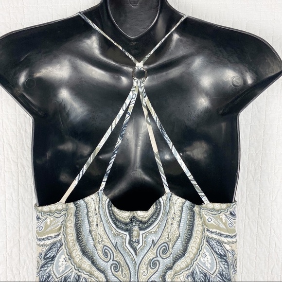 HALE BOB Beaded Strappy Boho Maxi Dress NWT Influencer XS embellished - Picture 7 of 11